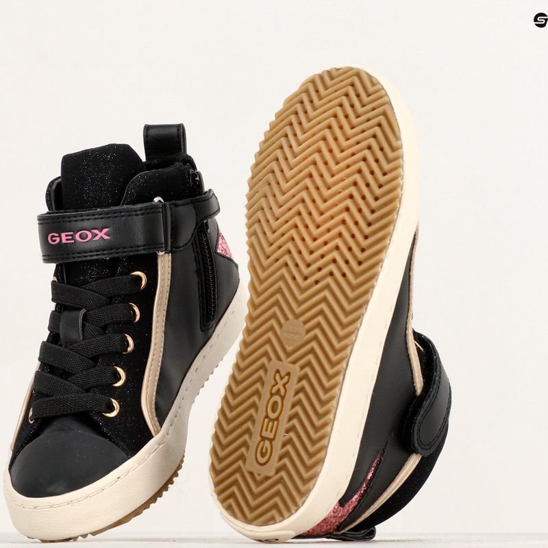 Geox Kalispera schwarz/dunkelrosa Kinderschuhe