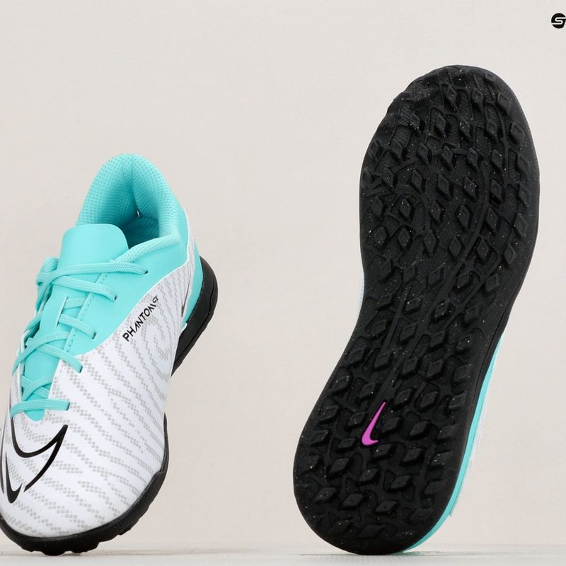 Kinder Fußballschuhe Nike JR Phantom GX Club TF hyper türkis/fuchsia dream/weiß/schwarz 8