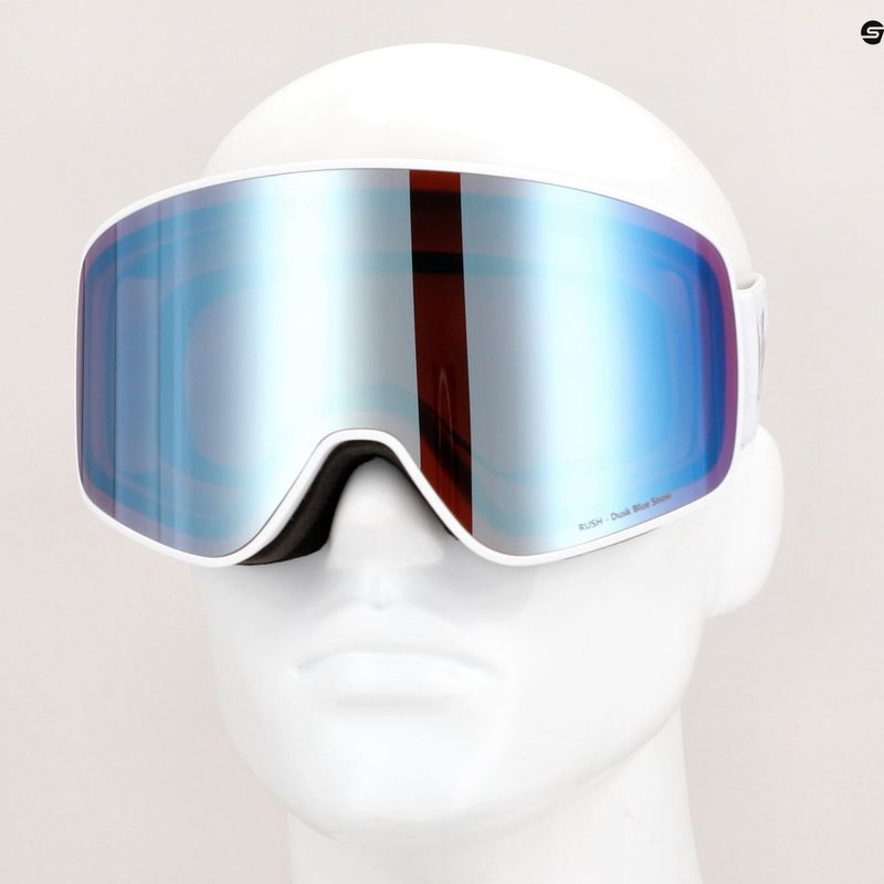 Red Bull SPECT Rush matt weiß/weiß/rot/dusk blue mirror Skibrille 4