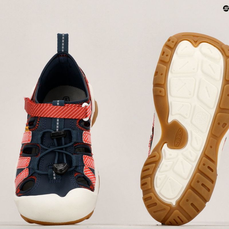 KEEN Knotch Creek Kinder-Trekking-Sandalen navy/stripes 14