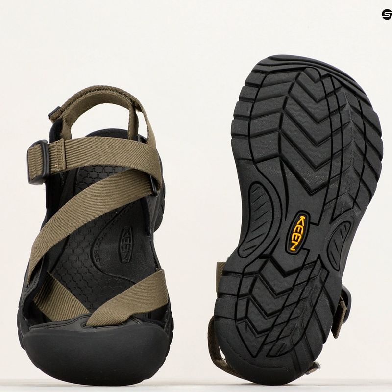 KEEN Zerraport II Military oliv/schwarz Herren-Trekking-Sandalen 14