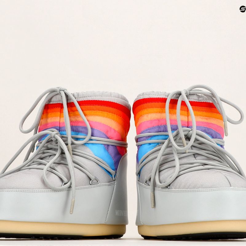 Women's Moon Boot Icon Low Rainbow gletschergrau Schneestiefel 9