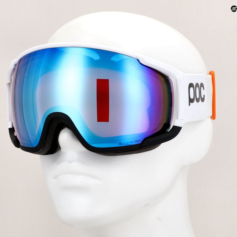 Skibrille POC Zonula Race hydrogen white/black/partly blue 6