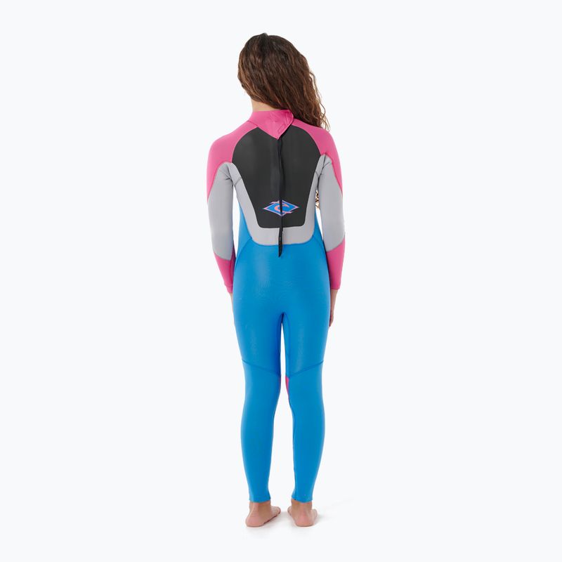 Neoprenanzug Kinder Rip Curl Omega 3/2mm Back Zip pink 2