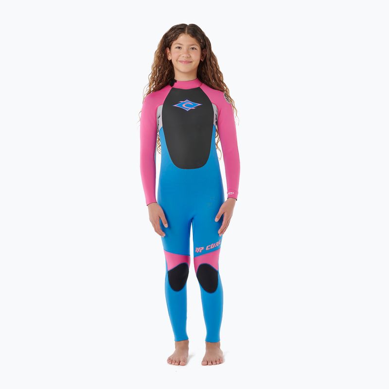 Neoprenanzug Kinder Rip Curl Omega 3/2mm Back Zip pink 4