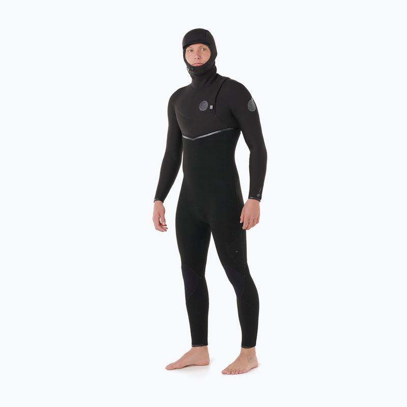 Herren Schwimm-Neoprenanzug Rip Curl E-Bomb Zf Hood 5/4 mm black