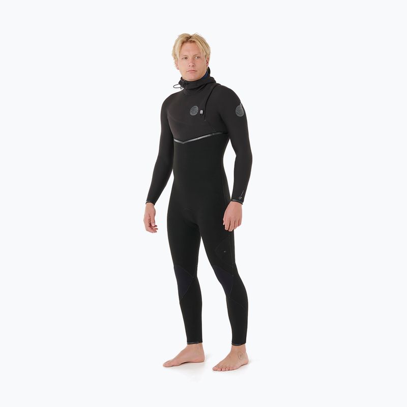 Herren Schwimm-Neoprenanzug Rip Curl E-Bomb Zf Hood 5/4 mm black 4