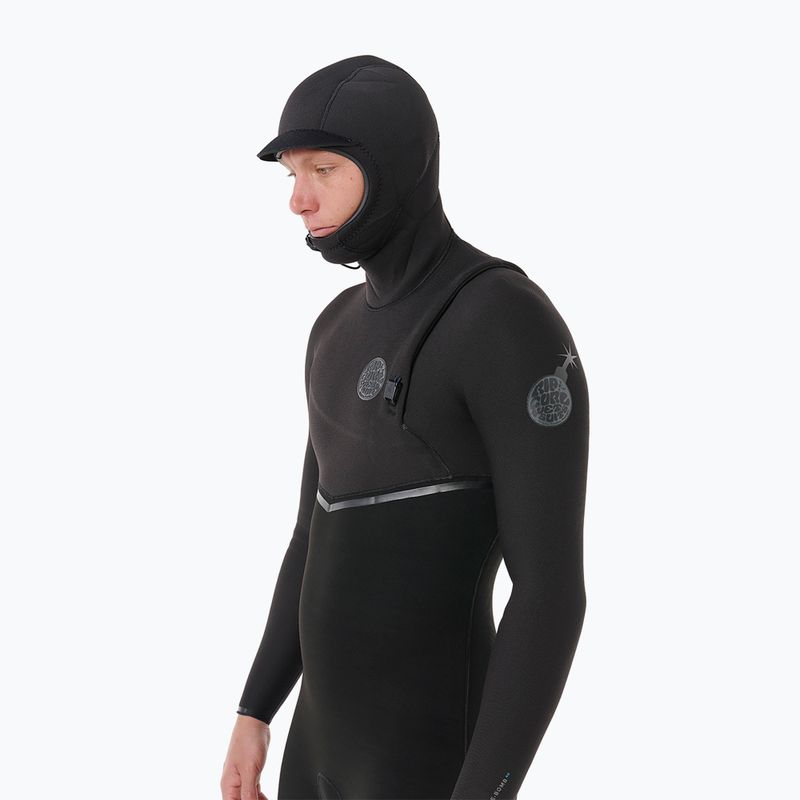 Herren Schwimm-Neoprenanzug Rip Curl E-Bomb Zf Hood 5/4 mm black 5