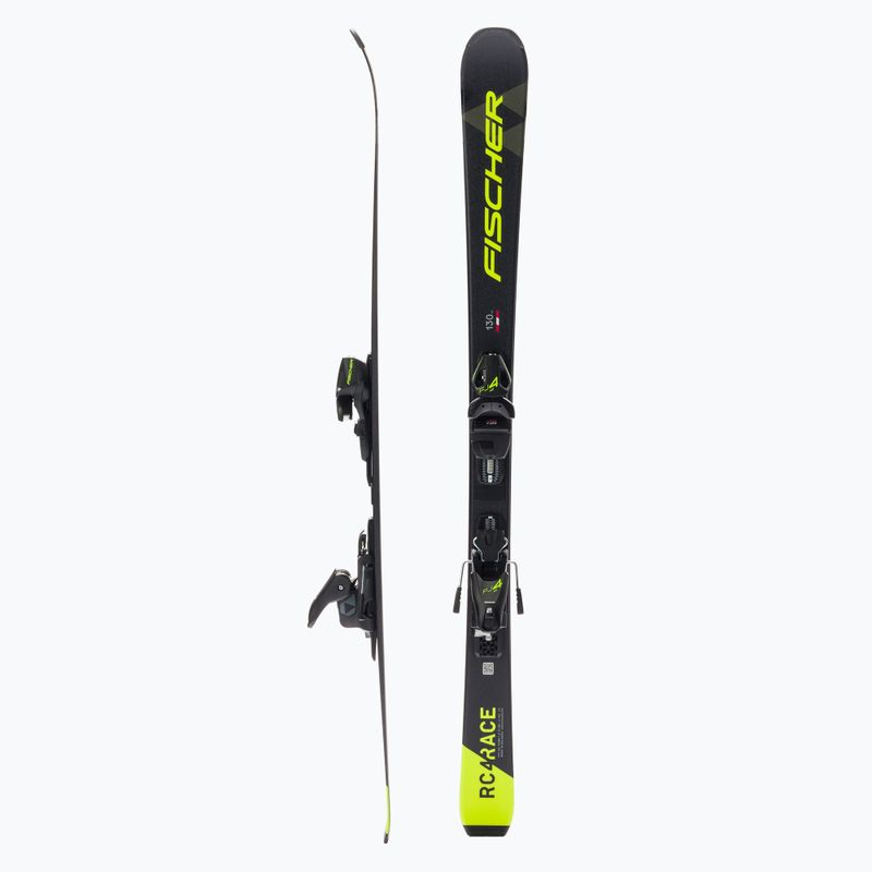 Kinderabfahrtsski Fischer RC4 RACE JR SLR schwarz + FJ4 AC SLR P19720 2