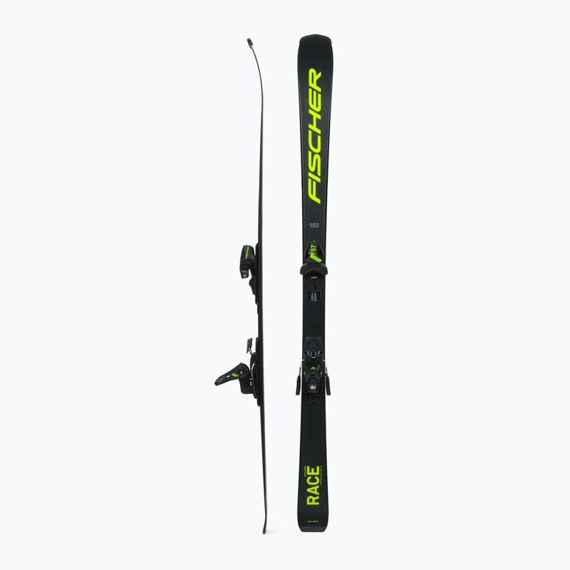 Ski Kinder Fischer RC4 Race Jr Jrs + FS7 CA Jrs schwarz A19522 T8222 2