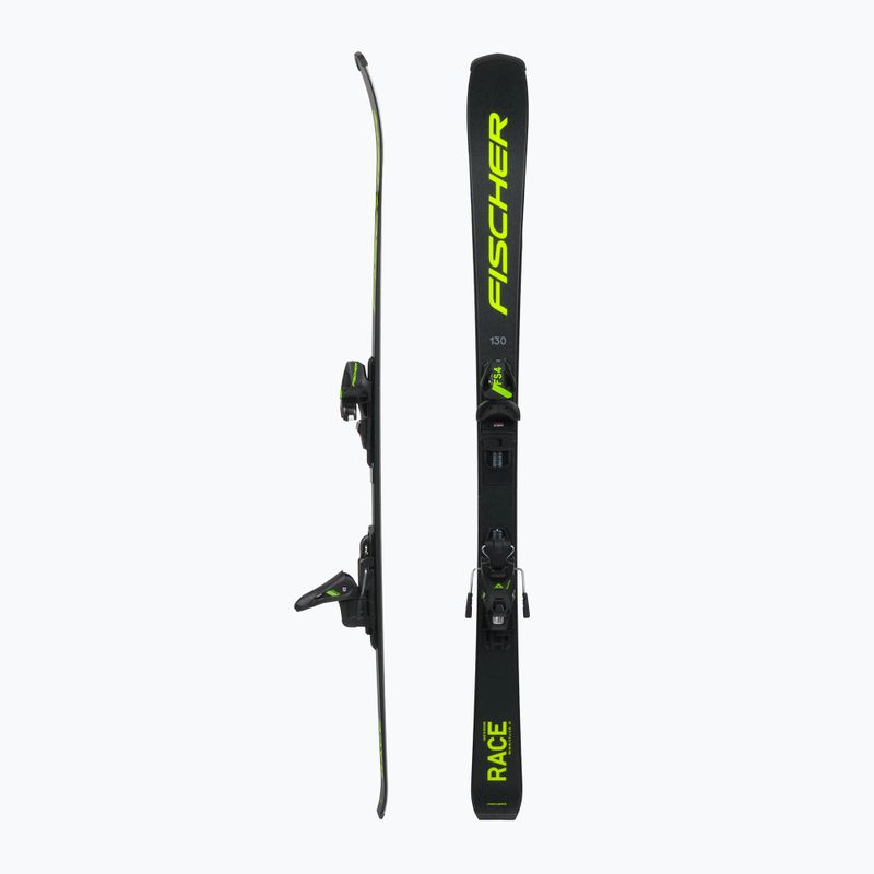 Ski Kinder Fischer RC4 Race Jr Jrs + FS4 CA Jrs schwarz A19522 T8622 2