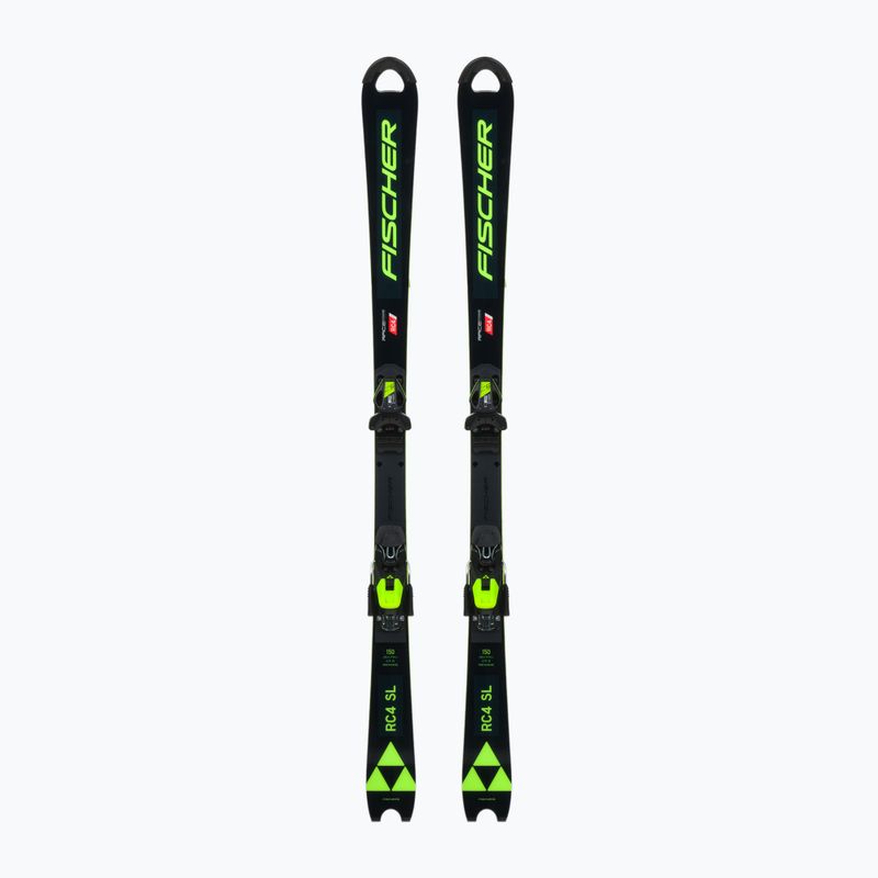 Ski Kinder Fischer RC4 Worldcup Sl Jr. M/O-Plate + RC4 Z9 GW AC schwarz A1122 T82
