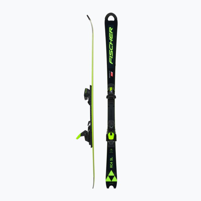 Ski Kinder Fischer RC4 Worldcup Sl Jr. M/O-Plate + RC4 Z9 GW AC schwarz A1122 T82 2