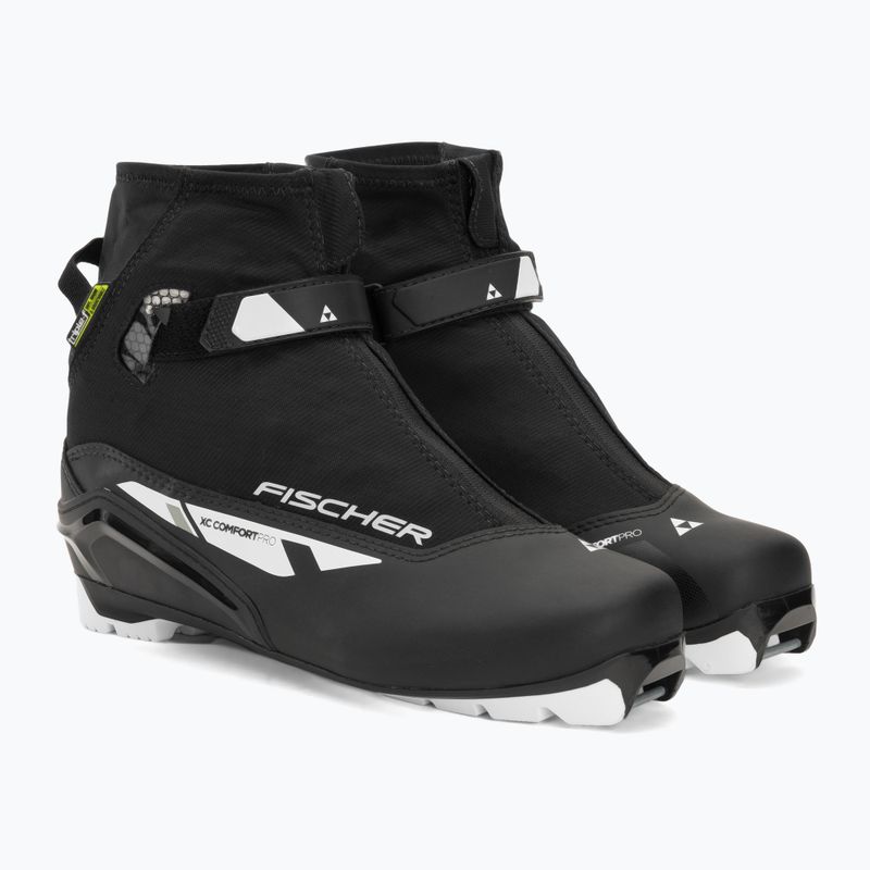 Fischer XC Comfort Pro schwarz/weiss/gelb Langlauf-Skischuhe 4