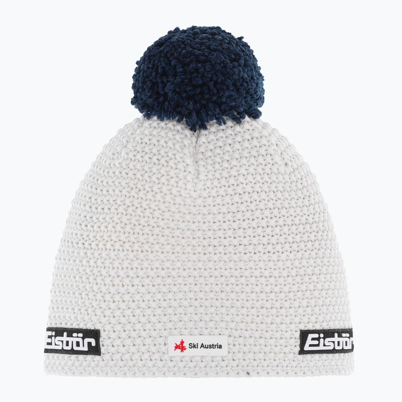 Wintermütze Eisbar Jamie Pompon Ska white/dark cobalt
