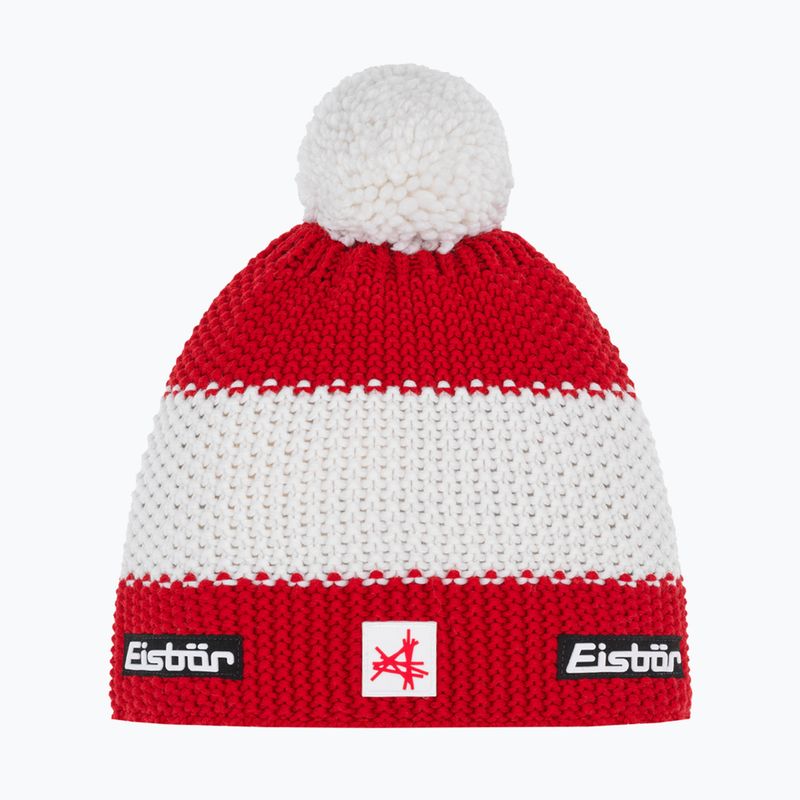 Wintermütze Eisbar Star Pompon SA ketchup/white/ketchup