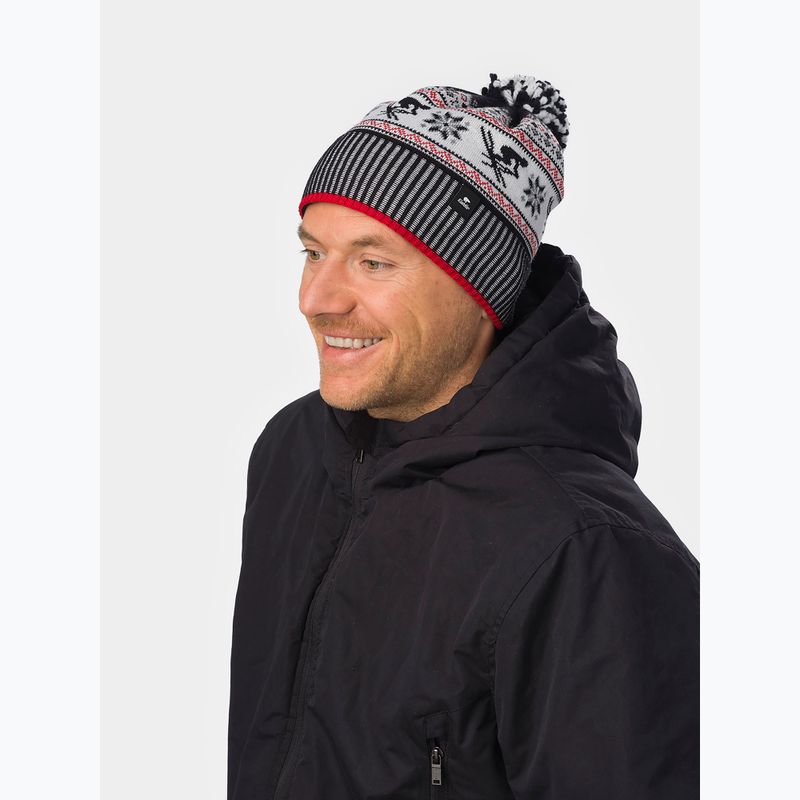 Wintermütze Eisbar Retroski Pompon black 6