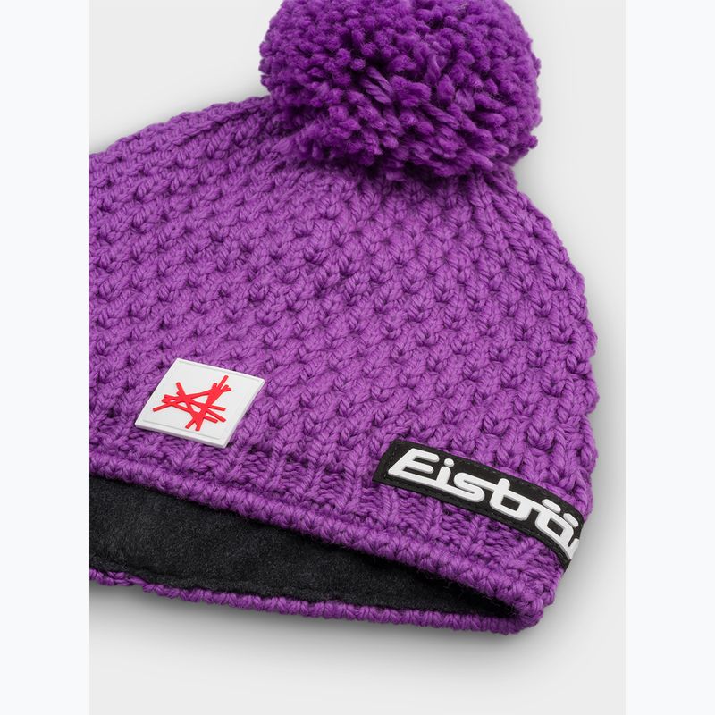 Wintermütze Eisbar Trail Pompon SA purple 2
