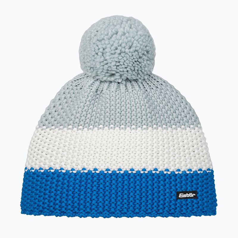 Kinder-Wintermütze Eisbar Star Pompon blue/cobalt