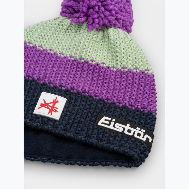 Kinder-Wintermütze Eisbar Stan Pompon SA purple 2