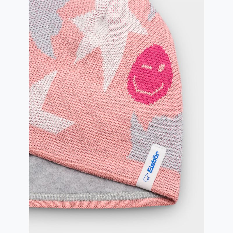 Kinder-Wintermütze Eisbar Talesia Pompon salmon 2