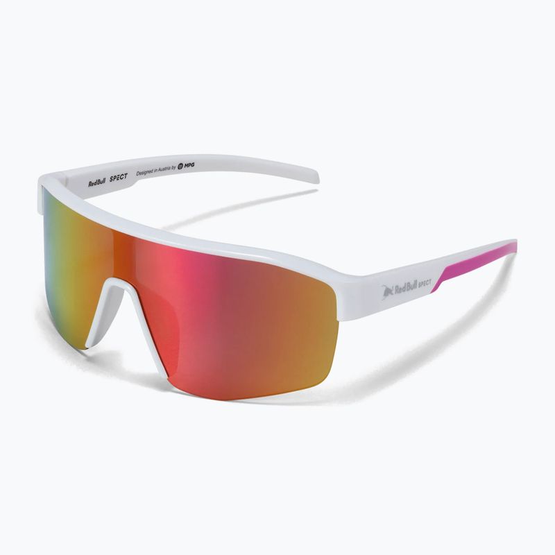 Red Bull Spect Dundee weiß/rauch mit rosafarbener Revo-Radbrille 5