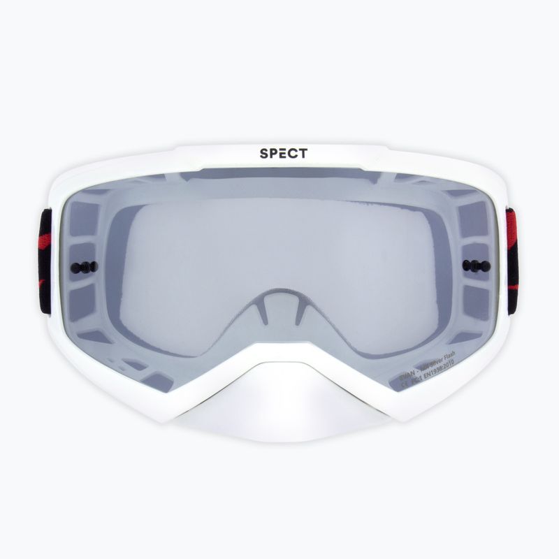 Fahrradbrille Red Bull SPECT Evan shiny white/smoke silver mirror 3