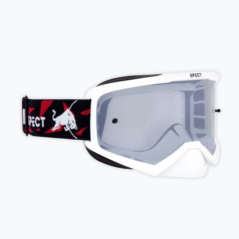 Fahrradbrille Red Bull SPECT Evan shiny white/smoke silver mirror 4