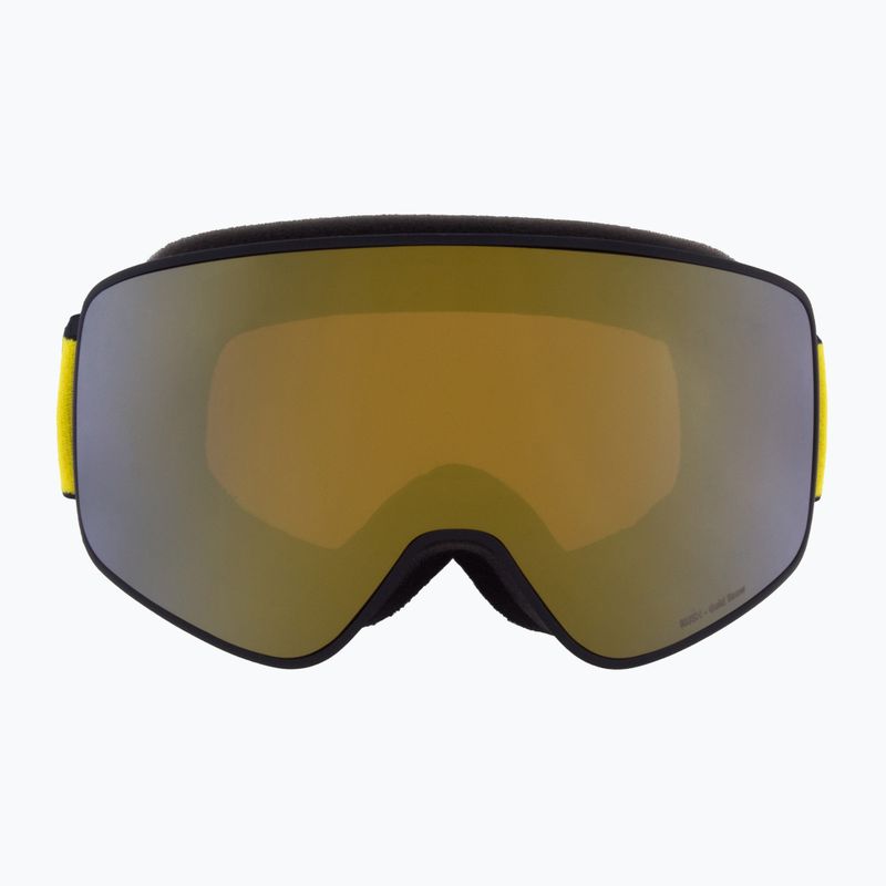 Red Bull SPECT Rush mattschwarz/schwarz/orange/gold mirror Skibrille 2