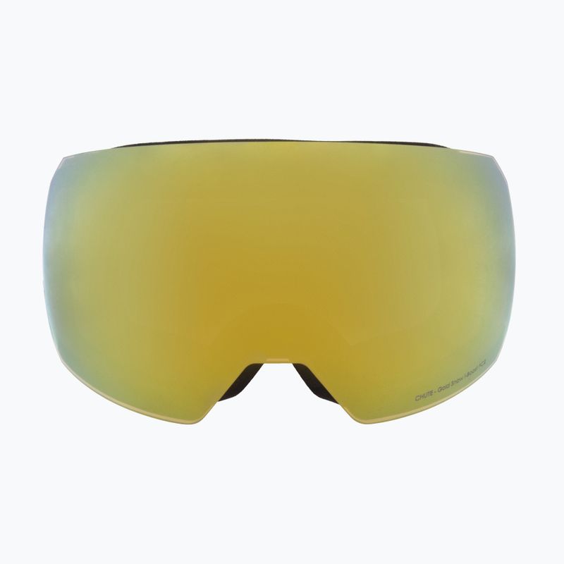 Skibrille Red Bull SPECT Chute black/brown with gold mirror/cloudy snow 4
