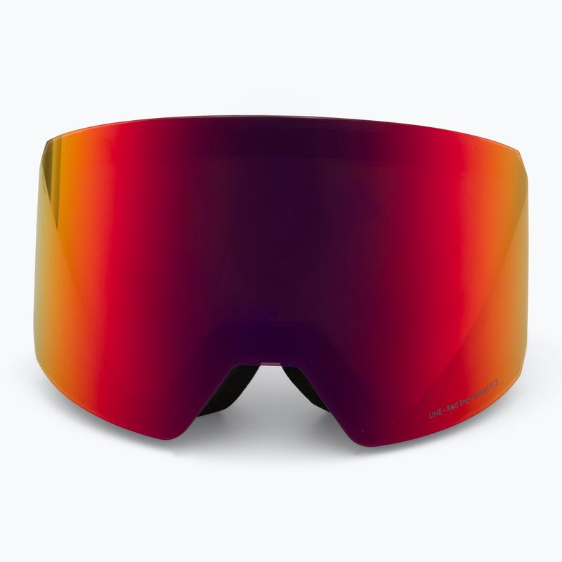 Skibrille Red Bull SPECT Line black/brown with red mirror/cloudy snow 3