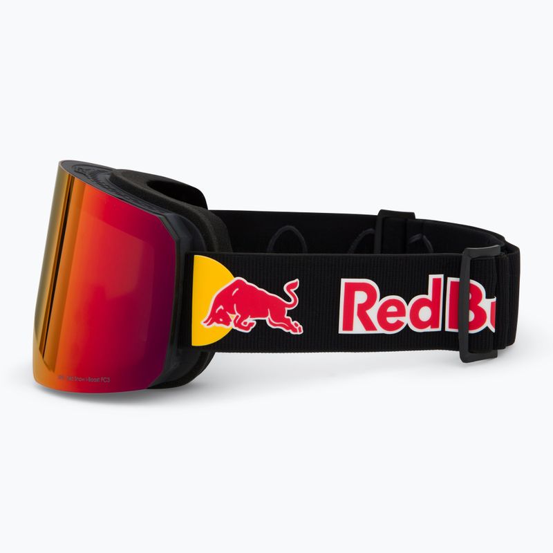 Skibrille Red Bull SPECT Line black/brown with red mirror/cloudy snow 5