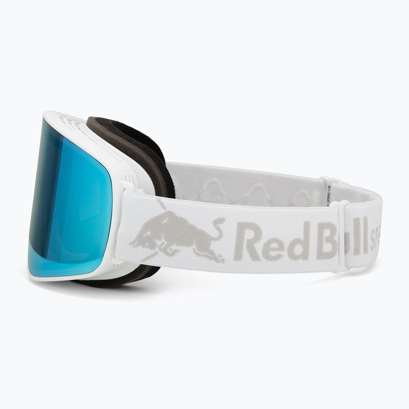 Skibrille Red Bull SPECT Rush white/ice blue snow/smoke with blue mirror 4