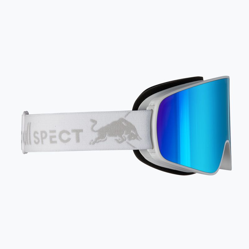 Skibrille Red Bull SPECT Rush white/ice blue snow/smoke with blue mirror 3