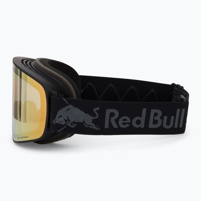 Skibrille Red Bull SPECT Rush Photo black/brown with gold chrome x 4