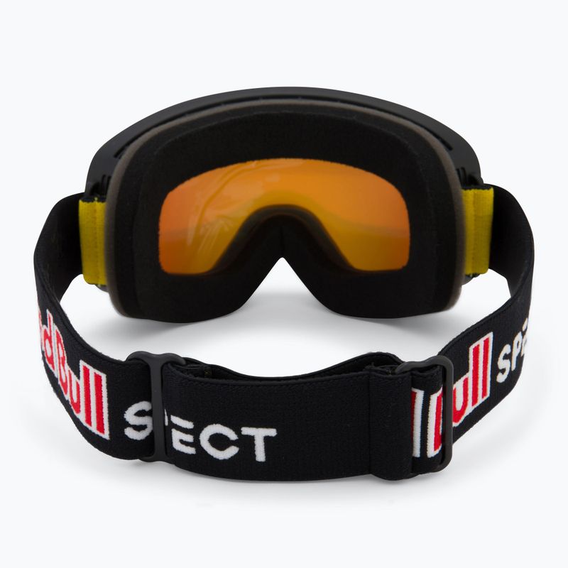 Skibrille Red Bull SPECT Rush black/red snow - orange with red mirror 3