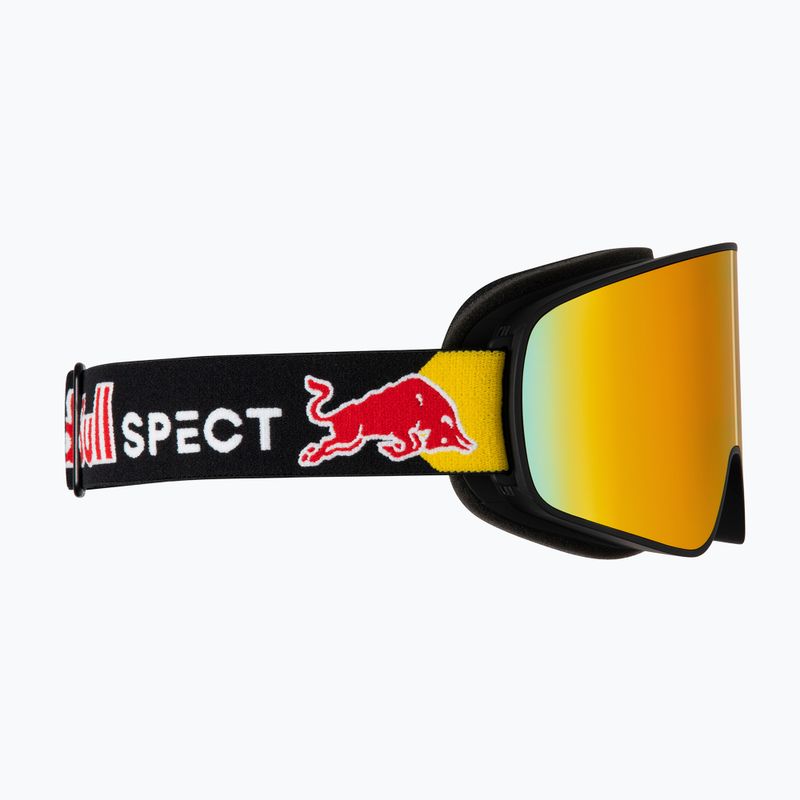 Skibrille Red Bull SPECT Rush black/red snow - orange with red mirror 5