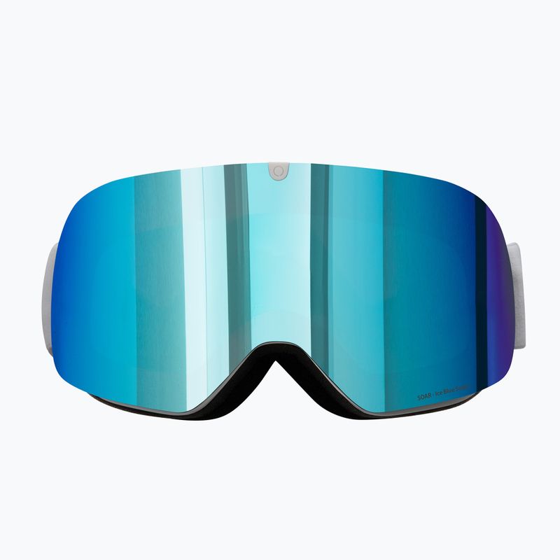 Skibrille Red Bull SPECT Soar white/ice blue snow/grey with ice blue mirror 2