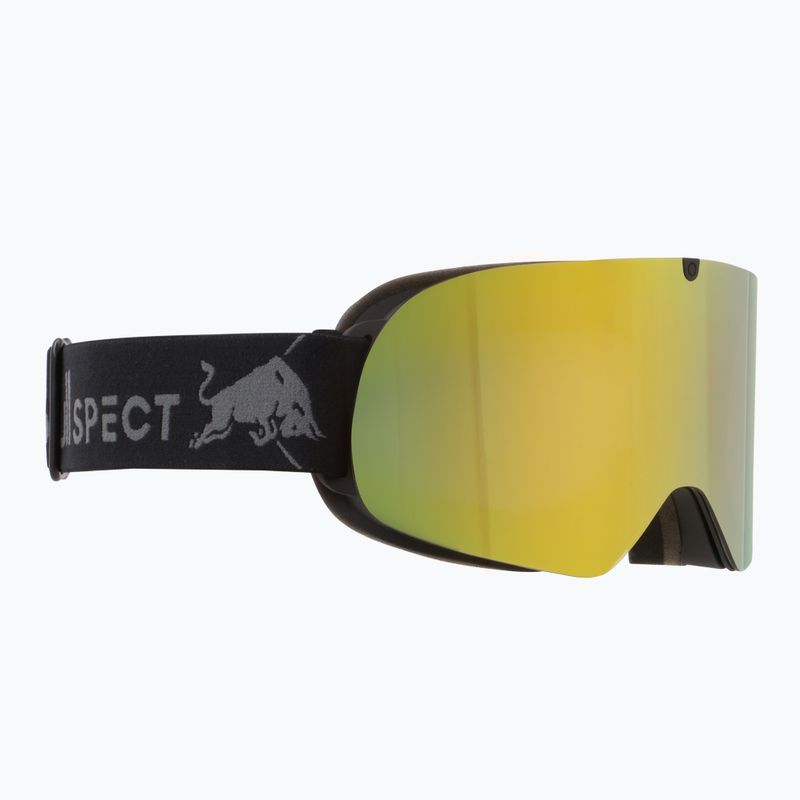 Skibrille Red Bull SPECT Rush matt black/smoke with yellow mirror