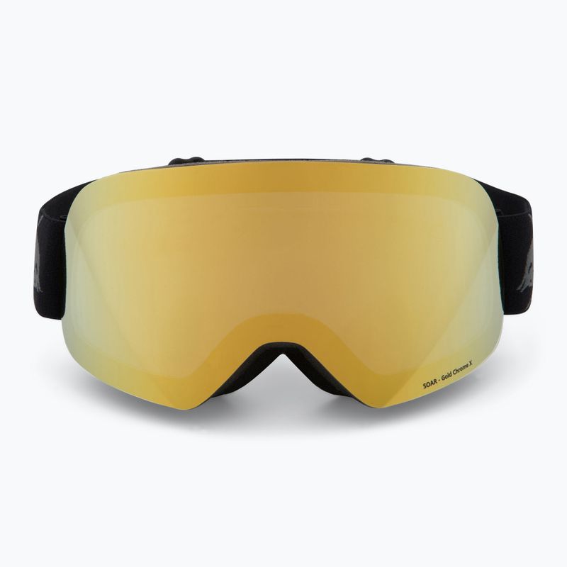 Skibrille Red Bull SPECT Soar Photo black/brown with gold chrome x 2