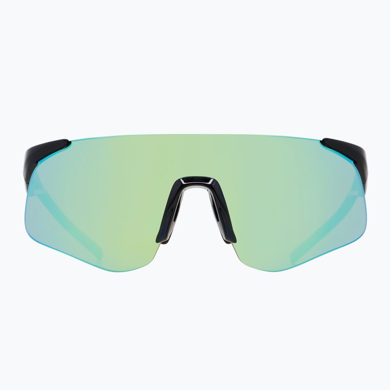 Red Bull SPECT Mark schwarz/rauch mit grün-blauem Spiegel Sonnenbrille 2