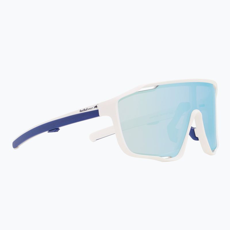 Red Bull SPECT Kraft weiß/rauch mit blauer Spiegel-Sonnenbrille
