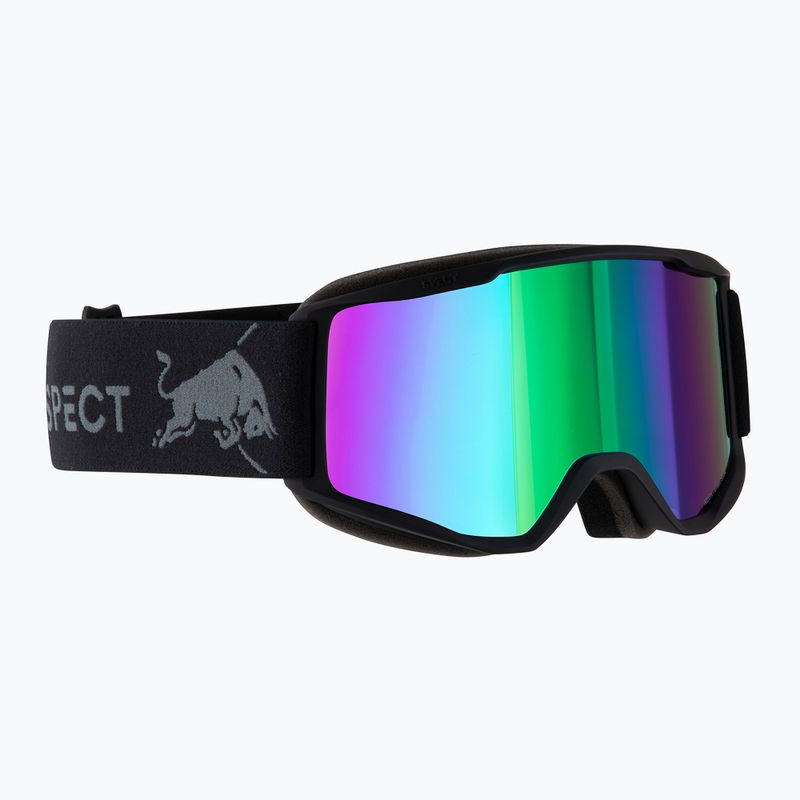 Skibrille Red Bull Spect Neon matt black/brown with green mirror
