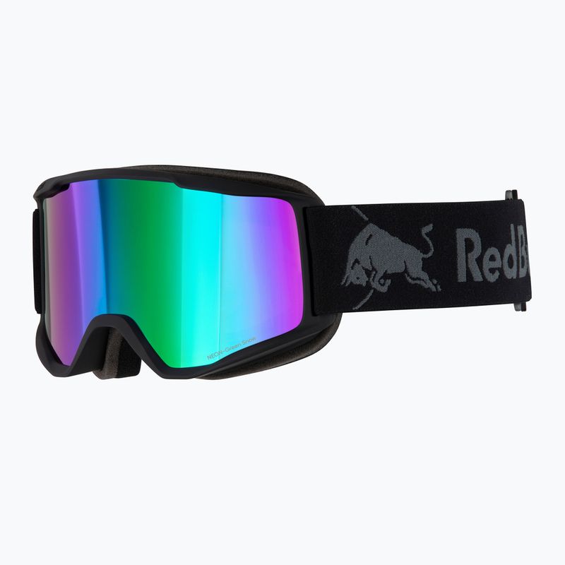 Skibrille Red Bull Spect Neon matt black/brown with green mirror 2