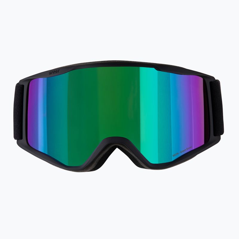 Skibrille Red Bull Spect Neon matt black/brown with green mirror 4