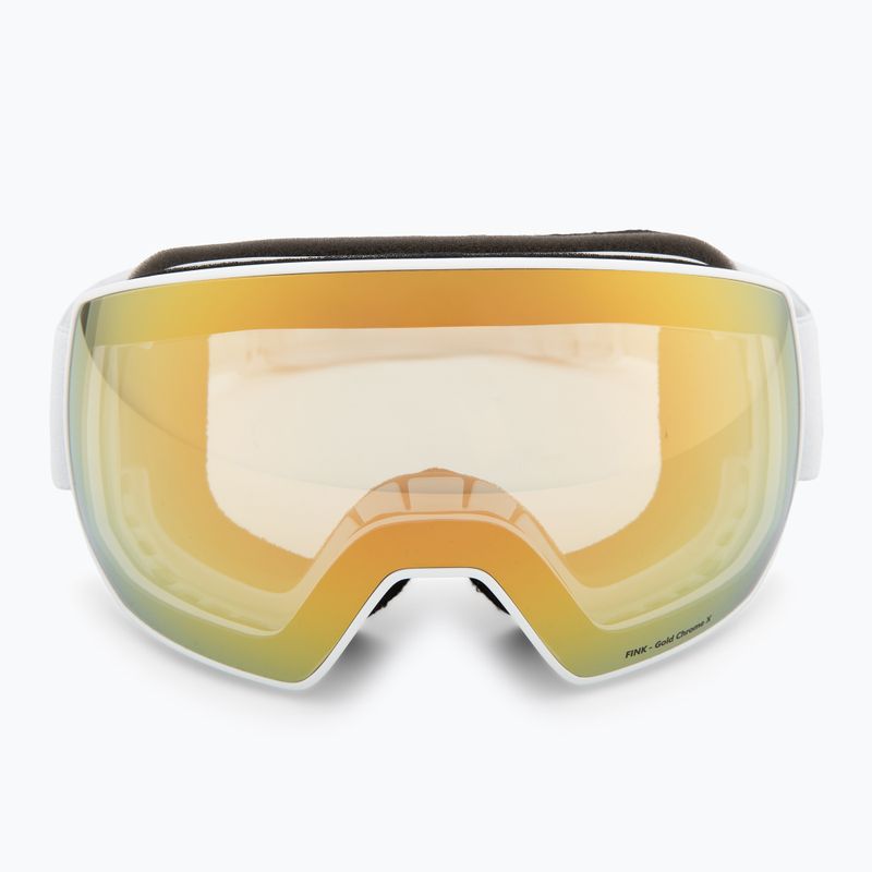 Skibrille Red Bull Spect Fink Photo matt white/brown with gold chrome x 2