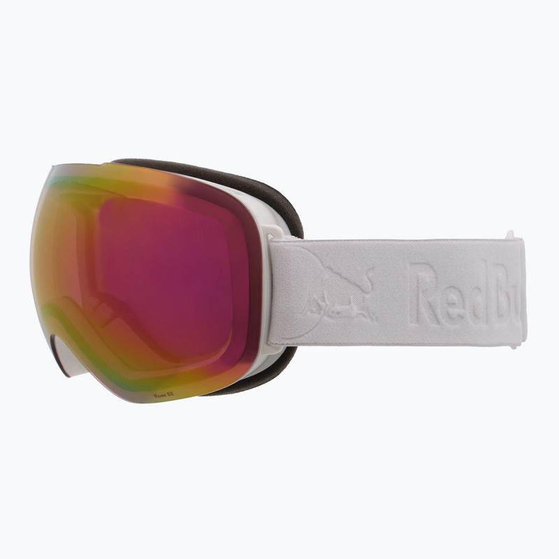 Skibrille Red Bull Spect Bent matt white/red with pink purple mirror 2