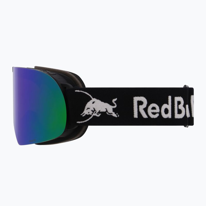 Skibrille Red Bull SPECT Rush matt black/brown with green mirror 4