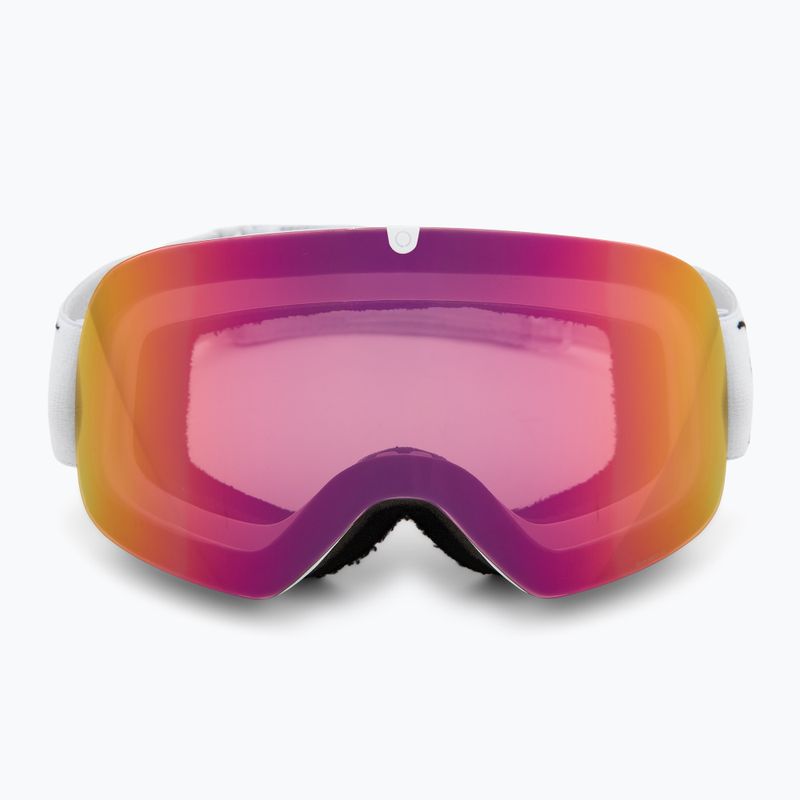 Skibrille Red Bull SPECT Rush matt white/red with pink purple mirror 2