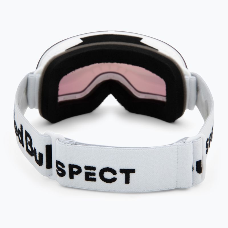 Skibrille Red Bull SPECT Rush matt white/red with pink purple mirror 3